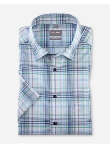 OLYMP  Under-Button-Down Hemd in Aqua