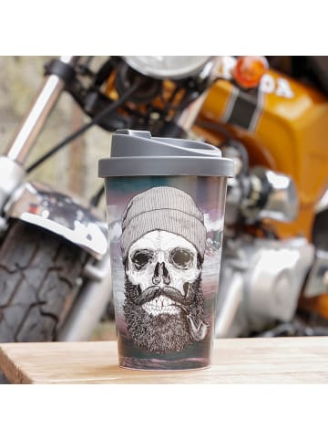 Geda Labels Coffee to go Becher Sailor Skull in Schwarz - 400 ml