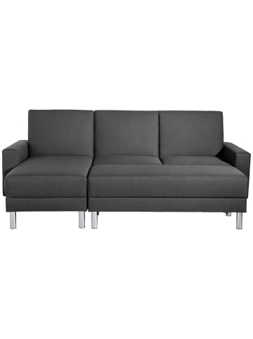 58 aufm Kessel FUNKTIONSSOFA mit Hocker Katryna Flachgewebe graphit