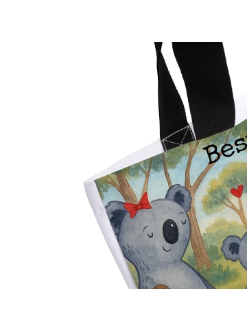 Mr. & Mrs. Panda Shopper Koala Familie zwei Design mit Spruch in Weiß
