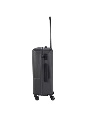travelite Bali - 4-Rollen-Trolley M 67 cm (weiß/cognac) in anthrazit