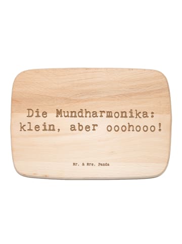Mr. & Mrs. Panda Schneidebrett Holz Spruch Mundharmonika Ohooo m... in Transparent