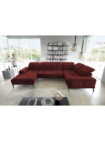 MF Design Nevido Recamiere Rechts in Tawny Port -  (L) 201 x (B) 350 x (H) 77 cm
