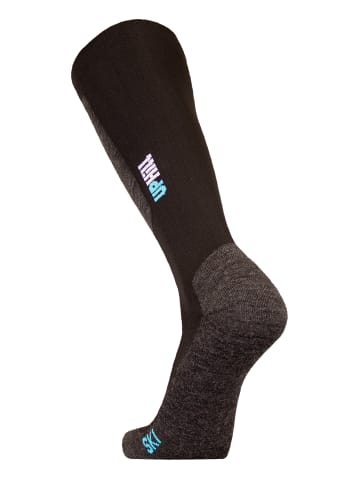 UphillSport Ski-Socken HALLA in Black with turq