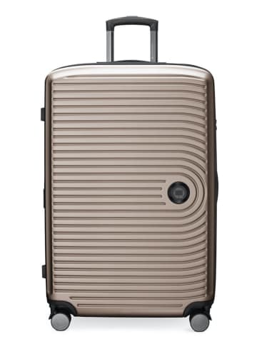 Hauptstadtkoffer Mitte - Großer Reisekoffer Trolley 77cm XXL Erweiterung TSA 130L in Champagner