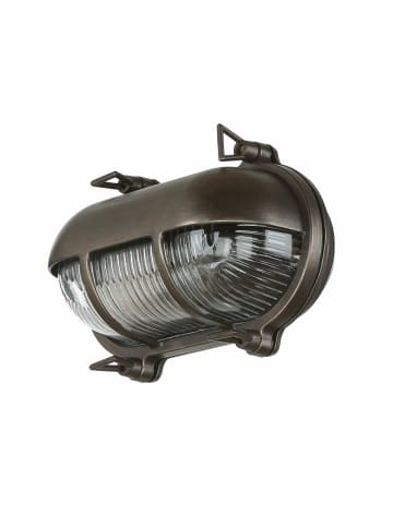 Licht-Erlebnisse Außen Wandlampe (B)21 x (H)13 cm in Schwarz Antik