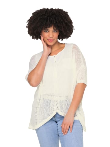Angel of Style Oversized-Pullover in schneeweiß