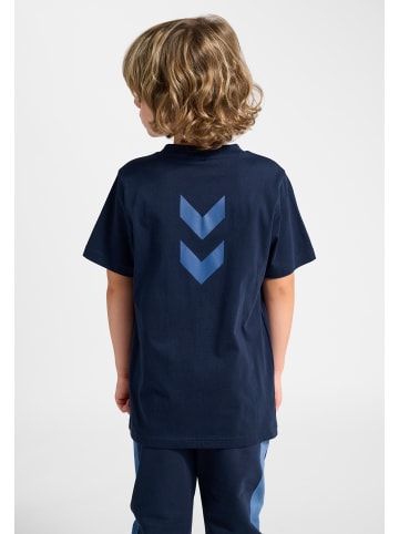 Hummel T-Shirt Hmljr Graphic Kinder in DRESS BLUES