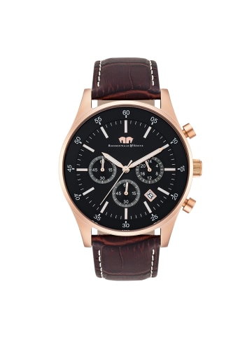 Rhodenwald & Söhne Uhr Goodwill aus Echtleder in dunkelbraun