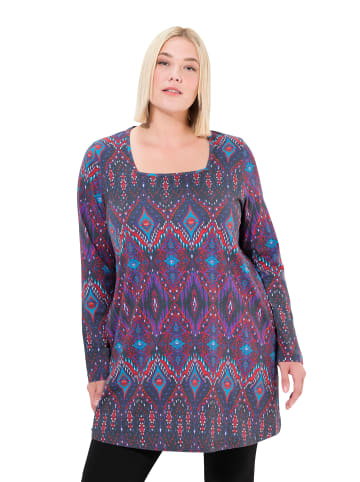 Ulla Popken Longshirt in dunkle beere