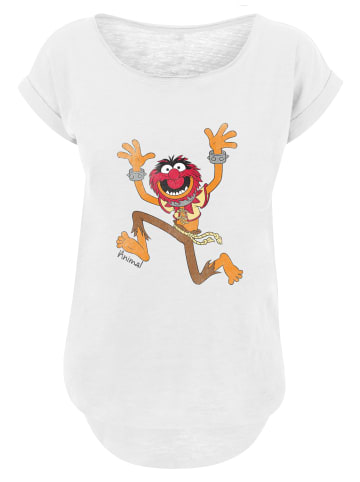 F4NT4STIC Long Cut T-Shirt ' Muppets Animal Classic' in weiß