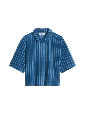 Marc O'Polo DENIM Frottee-Overshirt boxy in Medium Blue