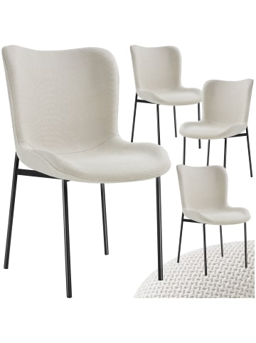 tectake Polsterstuhl, Belastbarkeit 120 kg, 54 x 62 x 90 cm