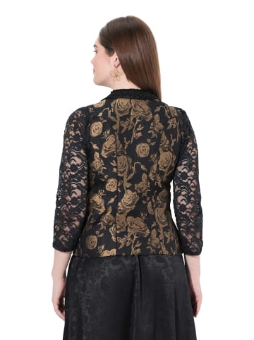 Ulla Popken Trachtenbluse in hellbraun