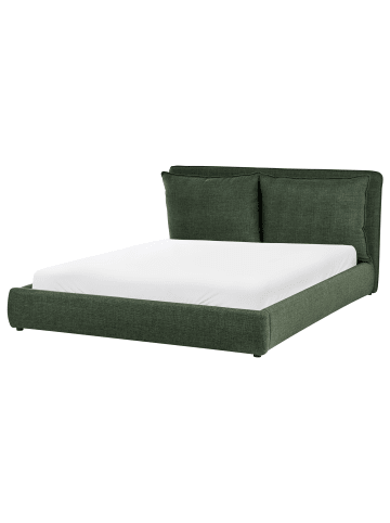 Beliani Wasserbett BAJONNA in Grün/Schwarz - (W) 180 x (H) 94 x (L) 235 cm
