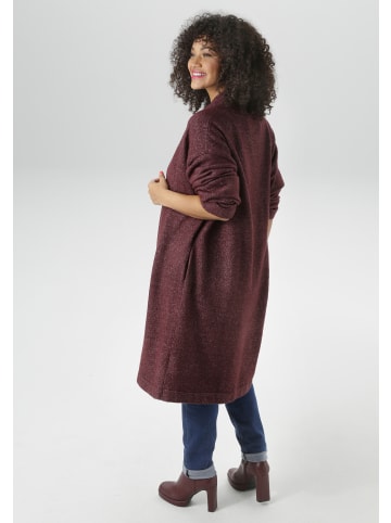 Aniston PLUS Strickjacke in bordeaux meliert 19-1327 TPX