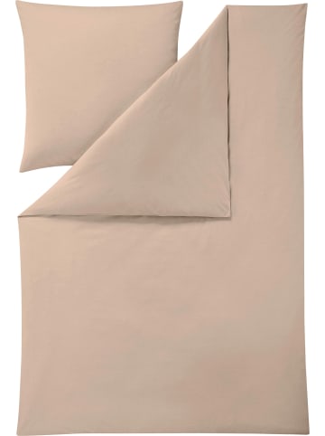 Estella Mako-Interlock-Jersey Bettwäsche Takoma in beige