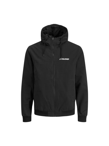 Jack and Jones JJERUSH HOOD BOMBER in Schwarz