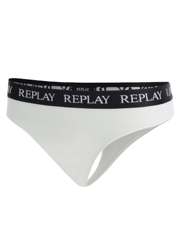 Replay String 2er Pack in Schwarz/Weiß