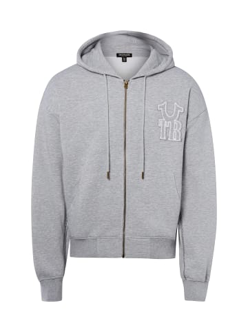 True Religion Sweatjacke in hellgrau weiß - 0001