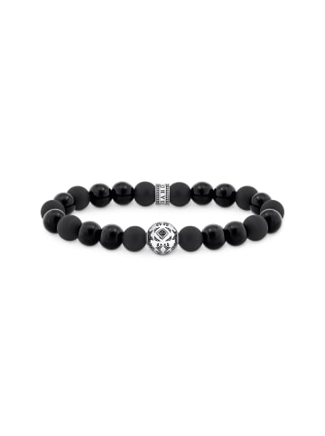 Thomas Sabo Beads-Armband Aus Obsidian Silber in silber, schwarz