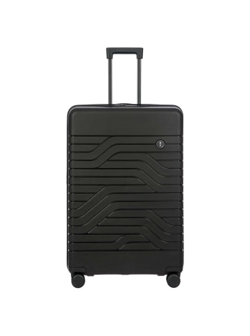 BRIC`s BY Ulisse - 4-Rollen-Trolley L 79 cm erw. (grau) in schwarz