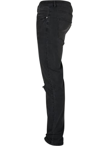 Urban Classics Urban Classics Herren Distressed Stretch Denim Pants in black destroyed washed