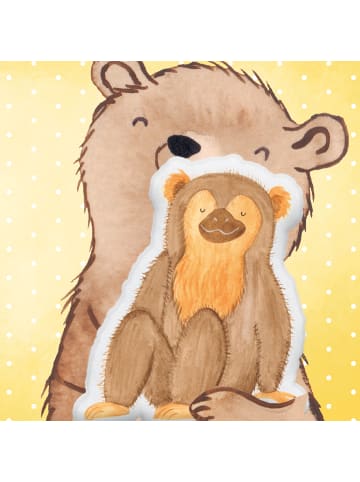 Mr. & Mrs. Panda Zierkissen Affe ohne Spruch in Weiß