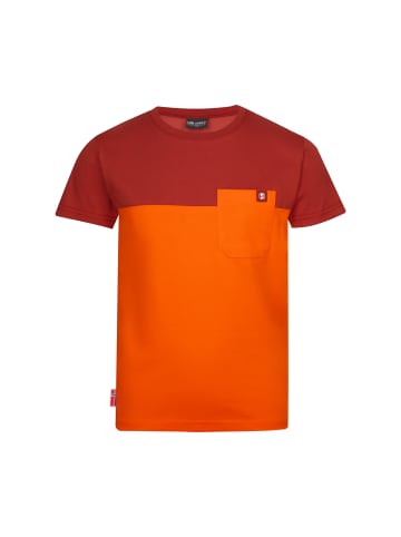 Trollkids T-Shirt "Bergen" in Hellorange/Rotbraun
