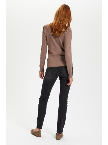 SAINT TROPEZ Poncho MilaSZ Gerade Passform in Antler Melange