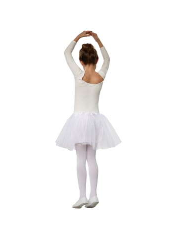 tectake Tutu, bequemes Faschingskostüm-Basic aus 3-lagigem Tüll mit Gummizug