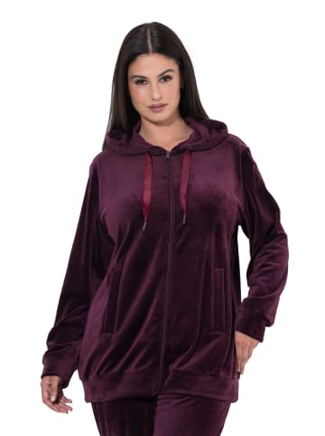 Ulla Popken Loungewear Oberteil in dunkle pflaume