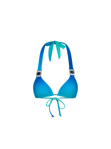 Moda Minx Bikini Top Club Tropicana Triangel Top in Blau