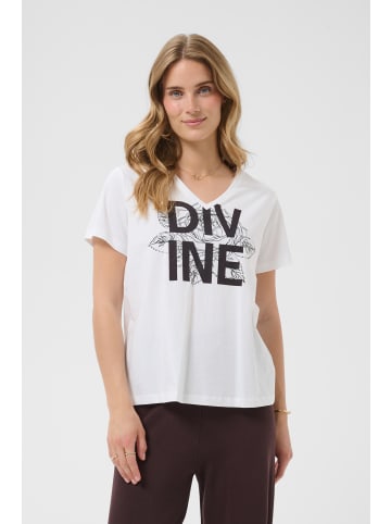 Cream T-Shirt kurzarm CRLisva Regular fit in White Divine