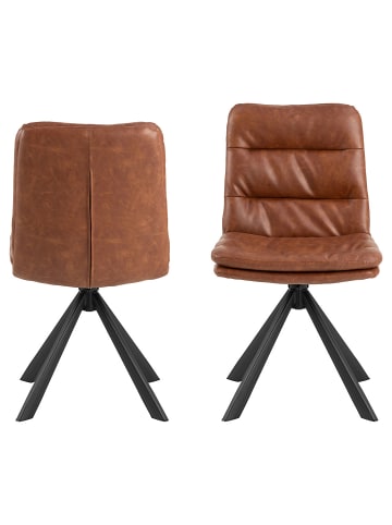 ebuy24 Esszimmerstuhl Dean Braun 2er Set