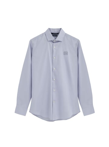 Polo Club Hemd MAN BLOCK POPLIN IO LONG SLEEVE SLIM FIT in Baby Blau