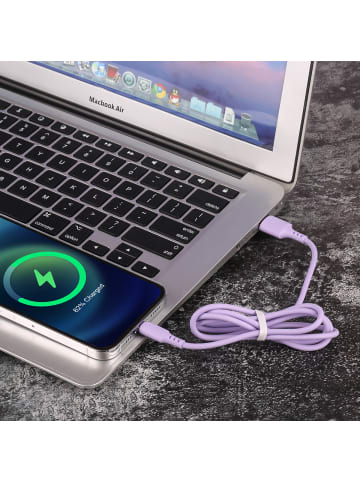 Platyne USB-Ladekabel auf Lightning / iPhone 1,50 Meter in Violett
