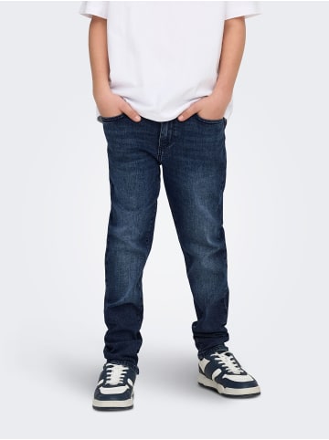 ONLY & SONS Junior Slim Fit Jeans in Blue Black Denim 1