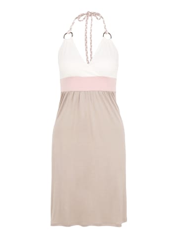 Beach Time Jerseykleid in creme-taupe-rose