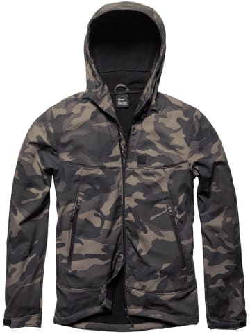 Vintage Industries Softshelljacke in Camouflage