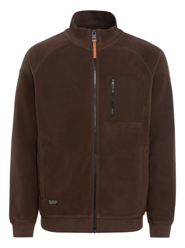 Camel Active Fleecejacke aus recyceltem Polyester in Braun