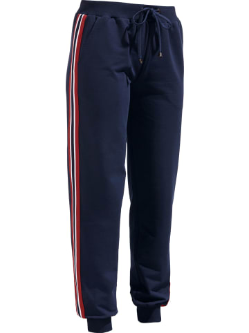 Erwin Müller Sweat Freizeithose, lang mit Bündchen in marine