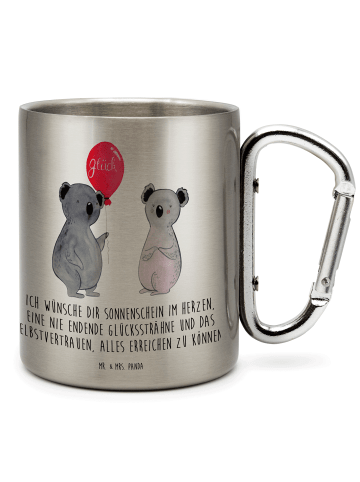 Mr. & Mrs. Panda Tasse Koala Luftballon mit Spruch in Silber