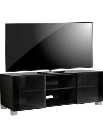 VCM  Holz TV Lowboard Fernsehschrank Rollen Luxala in Schwarz
