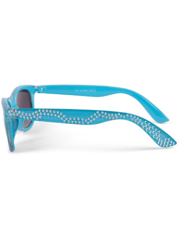 styleBREAKER Nerd Sonnenbrille in Blau / Grau Verlauf