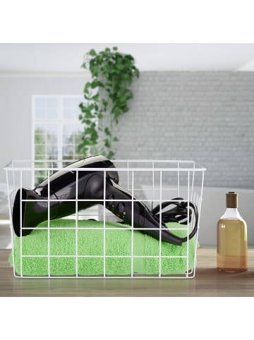 relaxdays Drahtkorb Set in Schwarz