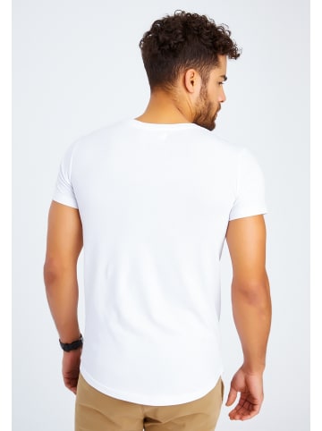 Leif Nelson Herren T-Shirt Rundhals Herren T-Shirt Rundhals LN-8294 in WEIß