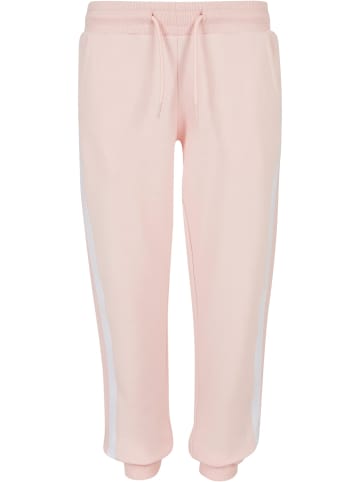 Urban Classics Jogginghose in pink/white/pink