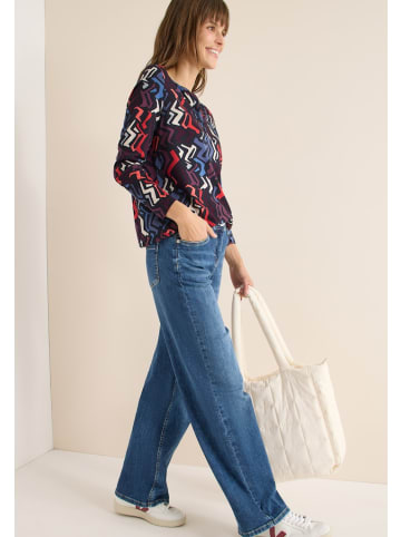 Cecil Gemustertes Tunika-Shirt in Schwarz