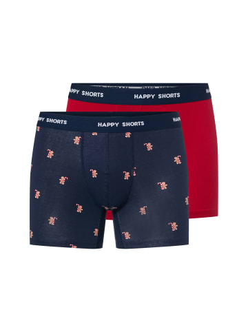 Happy Shorts Boxershorts in marine rot - 0001